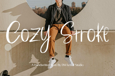 Cozy Stroke Font Dm Letter Studio 