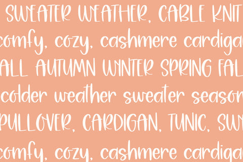 Cozy Sweater, Cute Handwritten Font for Cricut, Handwriting font Font Designing Digitals 