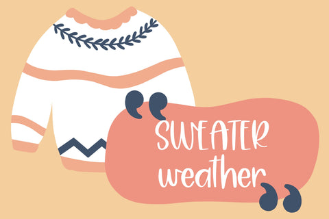 Cozy Sweater, Cute Handwritten Font for Cricut, Handwriting font Font Designing Digitals 