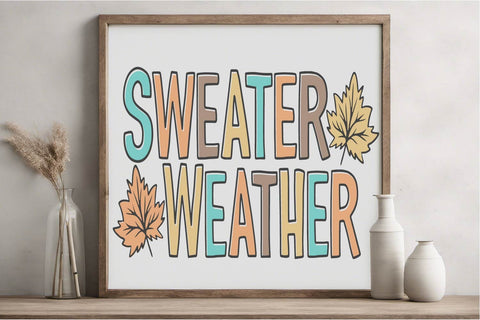 Cozy Sweater Weather Autumn SVG for Shirts and Crafts SVG Silhouette School Blog Design Shop 