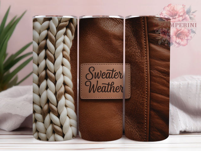 Cozy Sweater Weather Fall Tumbler, Cozy Wrap, 20Oz Tumbler, Sublimation Design, Autumn Vibes, Fall Fashion, Chilly Days Sublimation Li Zamperini 
