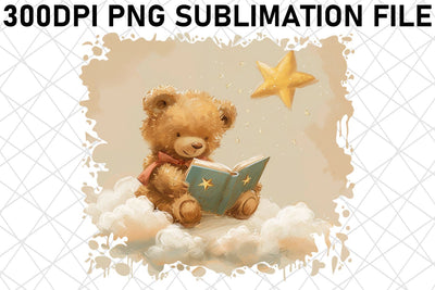 Cozy Teddy Bear Watercolor Illustrations Pack for Crafting Joy Sublimation afrosvg 