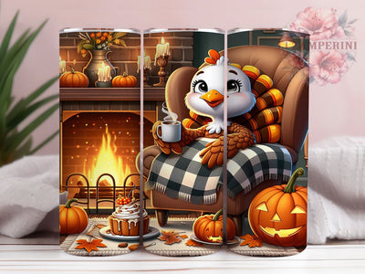 Cozy Thanksgiving Turkey Fall Tumbler, Thanksgiving Wrap Design, Autumn Sublimation PNG, Rustic Farmhouse Style, 20oz Tumbler Sublimation, Harvest Holiday Aesthetic, Warm Fall Vibes Sublimation Li Zamperini 