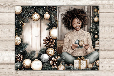 Cozy Winter Junk Journal Kit | Hygge Christmas Ephemera SVG GlamArtZhanna 