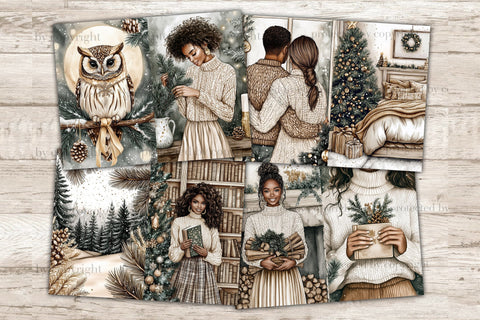 Cozy Winter Junk Journal Kit | Hygge Christmas Ephemera SVG GlamArtZhanna 