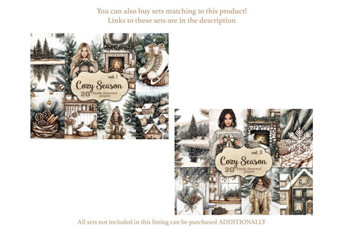 Cozy Winter Junk Journal Kit | Hygge Christmas Ephemera SVG GlamArtZhanna 