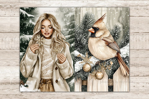Cozy Winter Junk Journal Kit | Hygge Christmas Ephemera SVG GlamArtZhanna 
