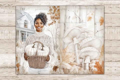 Cozy Winter Junk Journal Paper | Christmas Ephemera SVG GlamArtZhanna 