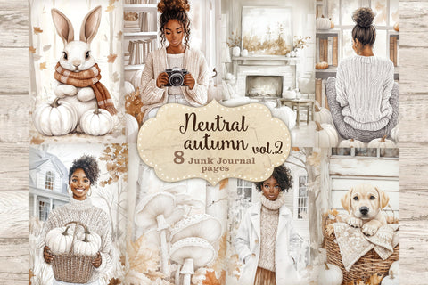 Cozy Winter Junk Journal Paper | Christmas Ephemera SVG GlamArtZhanna 