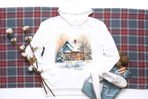 Cozy Winter Vibes PNG Sublimation Sublimation CraftLabSVG 