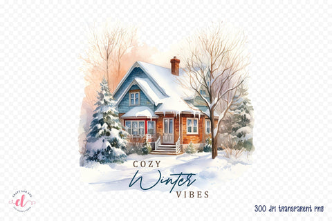 Cozy Winter Vibes PNG Sublimation Sublimation CraftLabSVG 