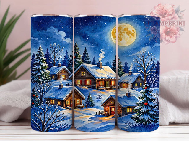 Cozy Winter Village 20oz Tumbler, Cozy Winter Village, Winter Village PNG, Cozy Village Tumbler, Winter Village Wrap, Cozy Winter PNG, Village Tumbler PNG, 20oz Tumbler Wrap Sublimation Li Zamperini 