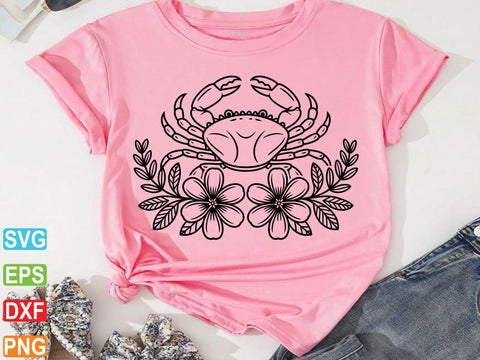 Crab Svg, Ocean Animal svg, Crab Silhouette SVG Creativeart88 
