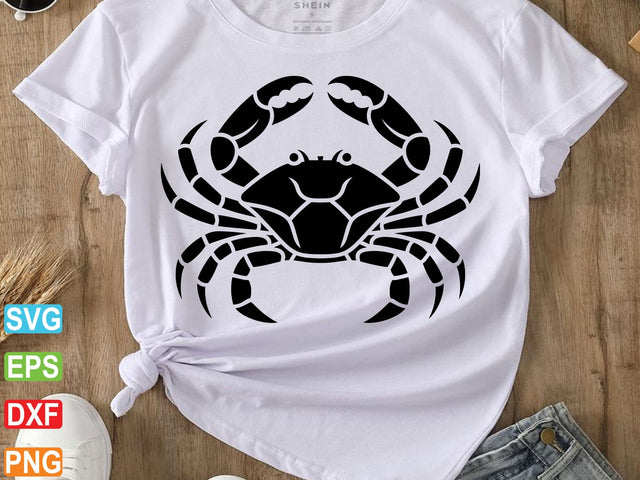 Crab Svg, Ocean Animal svg, Crab Silhouette SVG Creativeart88 