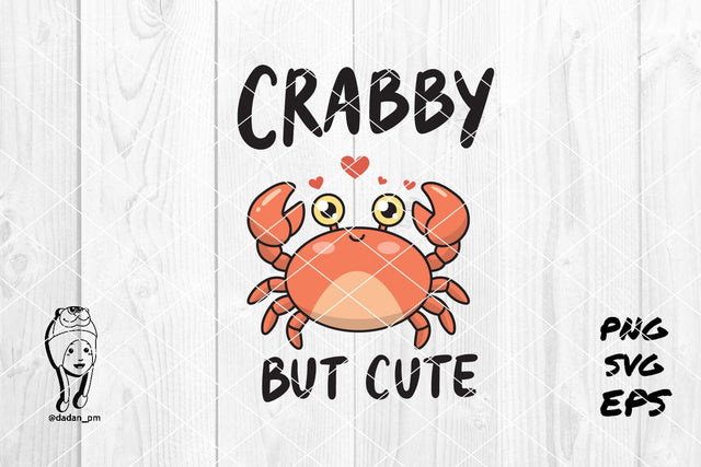 Crabby But Cute Illustration SVG dadan_pm 