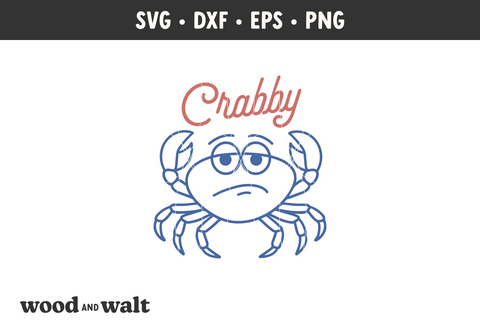 Crabby SVG | Funny Summer PNG | Return To Beach Design SVG Wood And Walt 