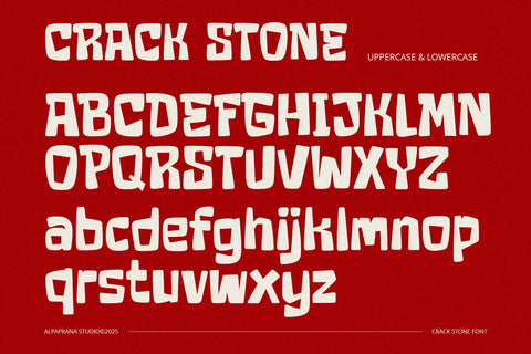 Crack Stone - Display Font Font Alpaprana Studio 