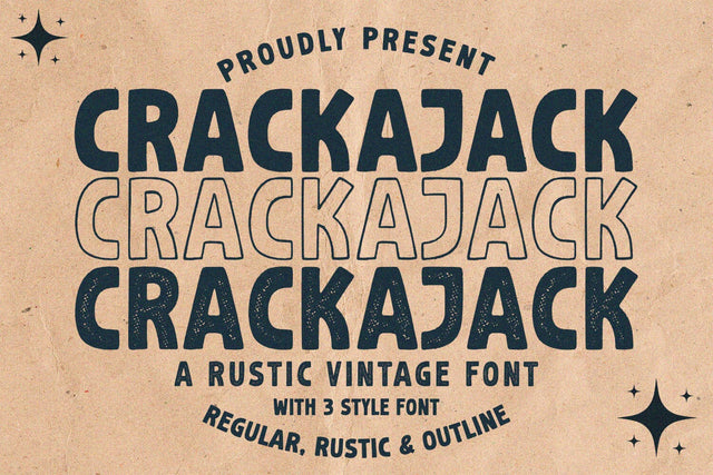 Crackajack - Vintage Font Font Alpaprana Studio 