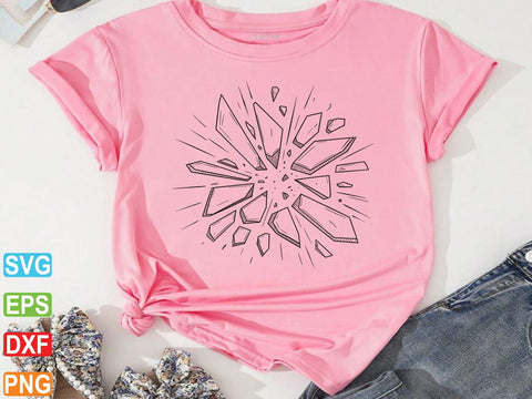 Cracked Glass Clipart, Cracked Glass SVG SVG Creativeart88 