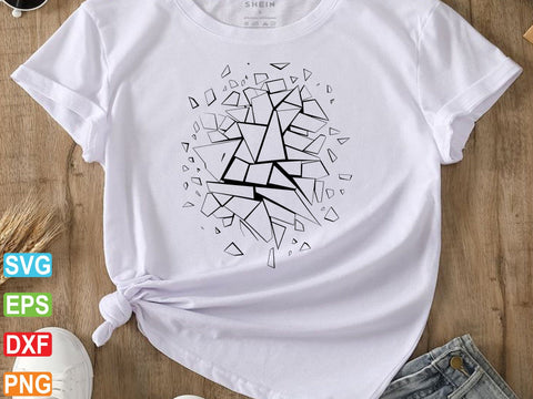 Cracked Glass Clipart, Cracked Glass SVG SVG Creativeart88 