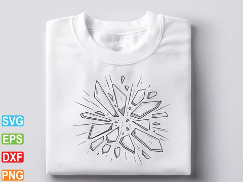 Cracked Glass Clipart, Cracked Glass SVG SVG Creativeart88 