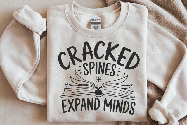 Cracked Spines Expand Minds Design SVG DesignDestine 