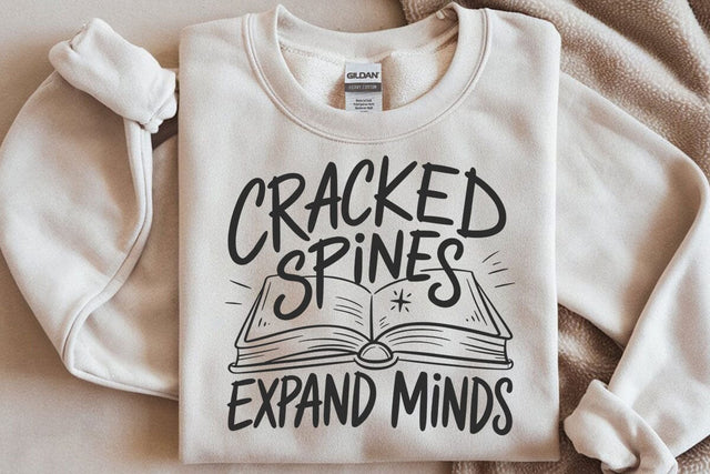 Cracked Spines Expand Minds PNG Digital Design SVG DesignDestine 