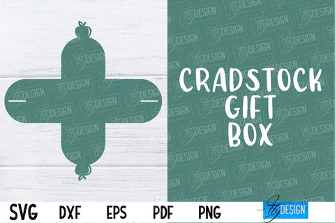 Cradstock Gift Box SVG | Paper Cut Design | SVG File SVG Fly Design 