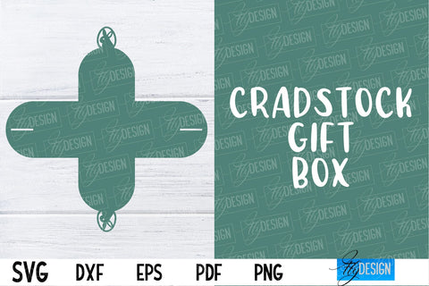 Cradstock Gift Box SVG | Paper Cut Design | SVG File SVG Fly Design 
