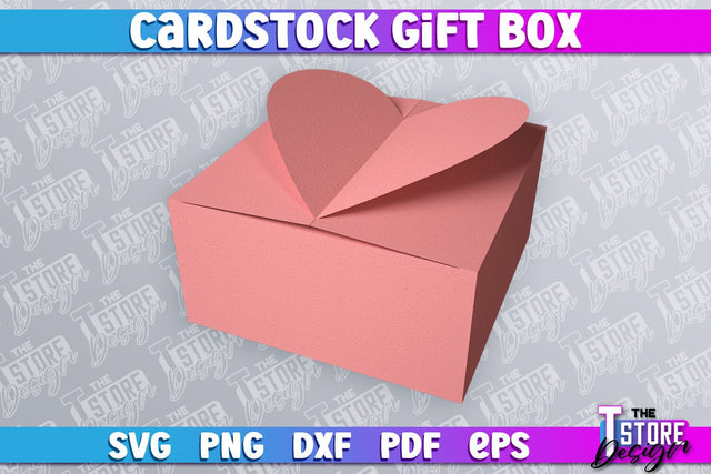 Cradstock Gift Box SVG | Paper Cut Design | SVG File SVG The T Store Design 