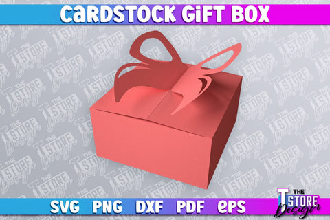 Cradstock Gift Box SVG | Paper Cut Design | SVG File SVG The T Store Design 