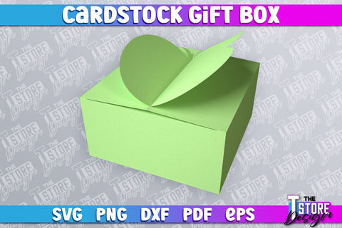 Cradstock Gift Box SVG | Paper Cut Design | SVG File SVG The T Store Design 