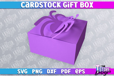 Cradstock Gift Box SVG | Paper Cut Design | SVG File SVG The T Store Design 