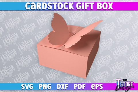 Cradstock Gift Box SVG | Paper Cut Design | SVG File SVG The T Store Design 