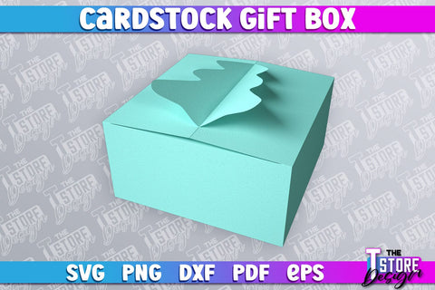 Cradstock Gift Box SVG | Paper Cut Design | SVG File SVG The T Store Design 