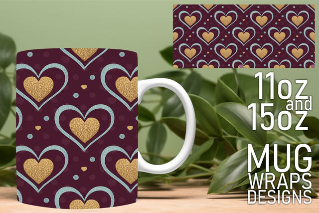 Craft beautiful mugs, high-quality wraps for every occasion! , Heart Sublimation HoodArtCraft 