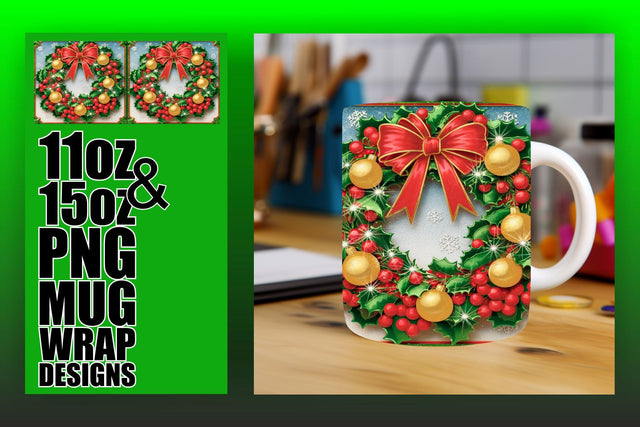 Craft beautiful mugs, vibrant templates for every need! , 3D Xmas Sublimation HoodArtCraft 