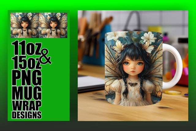 Craft beautifully designed mugs, elevate your projects! , Fairy Sublimation HoodArtCraft 
