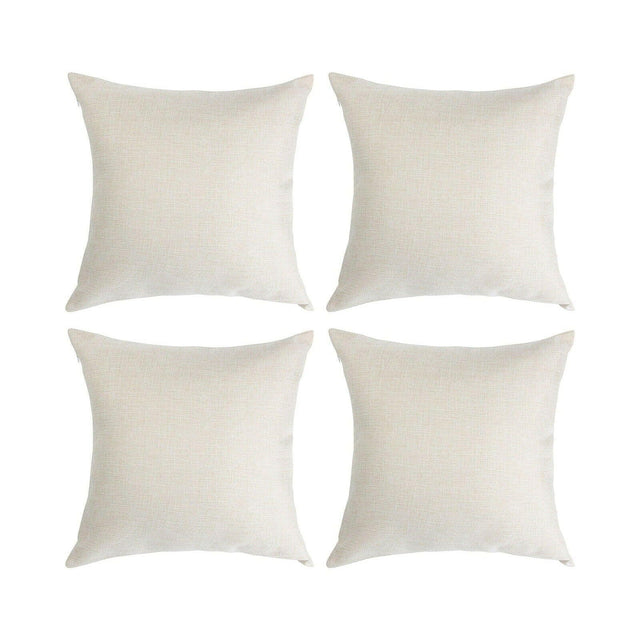 Craft Express 16 in White Linen-Like Sublimation Pillow Cover – 16" Square Blank Physical Craft Express 
