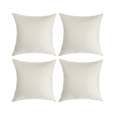 Craft Express 16 in White Linen-Like Sublimation Pillow Cover – 16" Square Blank Physical Craft Express 