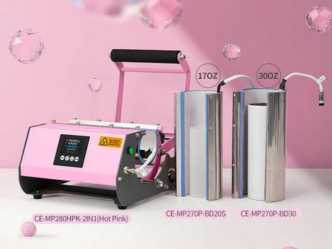 Craft Express 2-in-1 Blue Elite Pro Max Tumbler Heat Press – For 20oz & 30oz Tumblers Physical Craft Express 