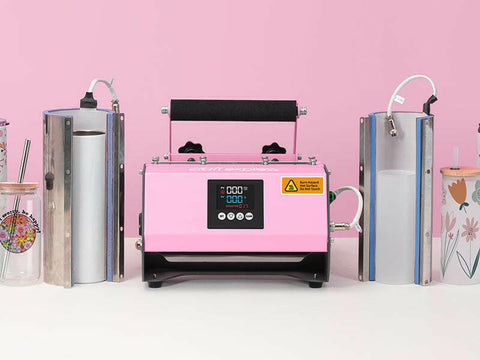 Craft Express 2-in-1 Blue Elite Pro Max Tumbler Heat Press – For 20oz & 30oz Tumblers Physical Craft Express 