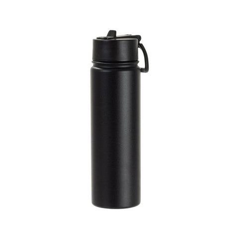 Craft Express 6 Pack 22oz Powder Coated Water Bottle Flasks | Laser-Ready Drinkware Physical Craft Express Black 