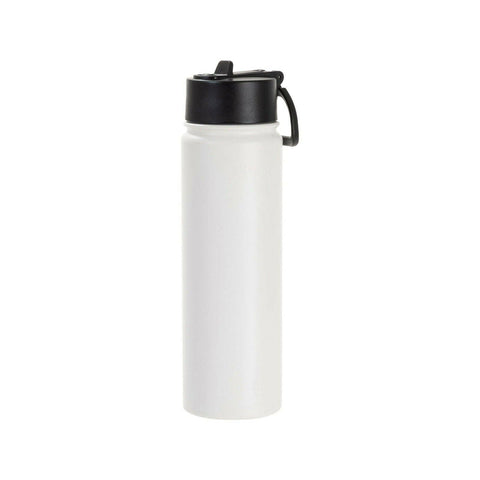 Craft Express 6 Pack 22oz Powder Coated Water Bottle Flasks | Laser-Ready Drinkware Physical Craft Express White 