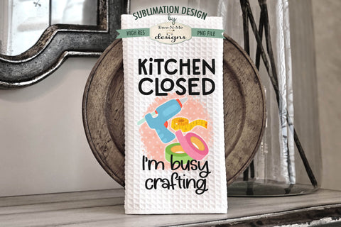 Craft Room Craft Supplies Kitchen Towel Sublimation Designs Sublimation Ewe-N-Me Designs 