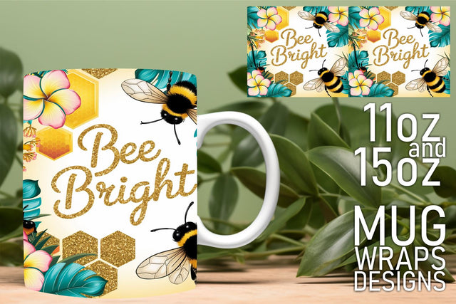 Craft with ease, stunning mug wraps for every occasion! , Bee Sublimation HoodArtCraft 