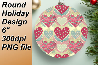 craft with style., Exceptional round designs for memorable keychains, Heart Sublimation HoodArtCraft 