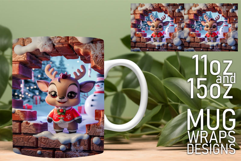 Craft your dream mugs, versatile designs for sublimation! , Xmas Sublimation HoodArtCraft 