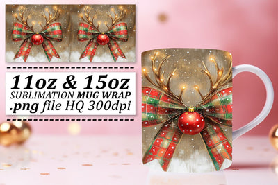 Craft your mugs, with our stunning wrap designs! , Xmas Sublimation afrosvg 