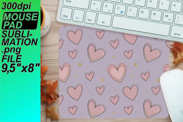 craft your way! , Unique designs for mouse mats, Heart Sublimation HoodArtCraft 